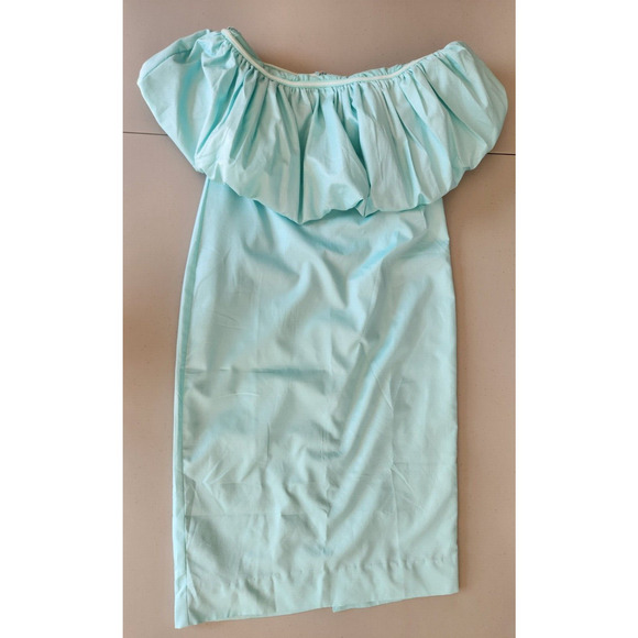 NWD Anthropologie Let Me Be Slim Bubble Dress Size S Blue Hawaiian #MB401 - Picture 2 of 11